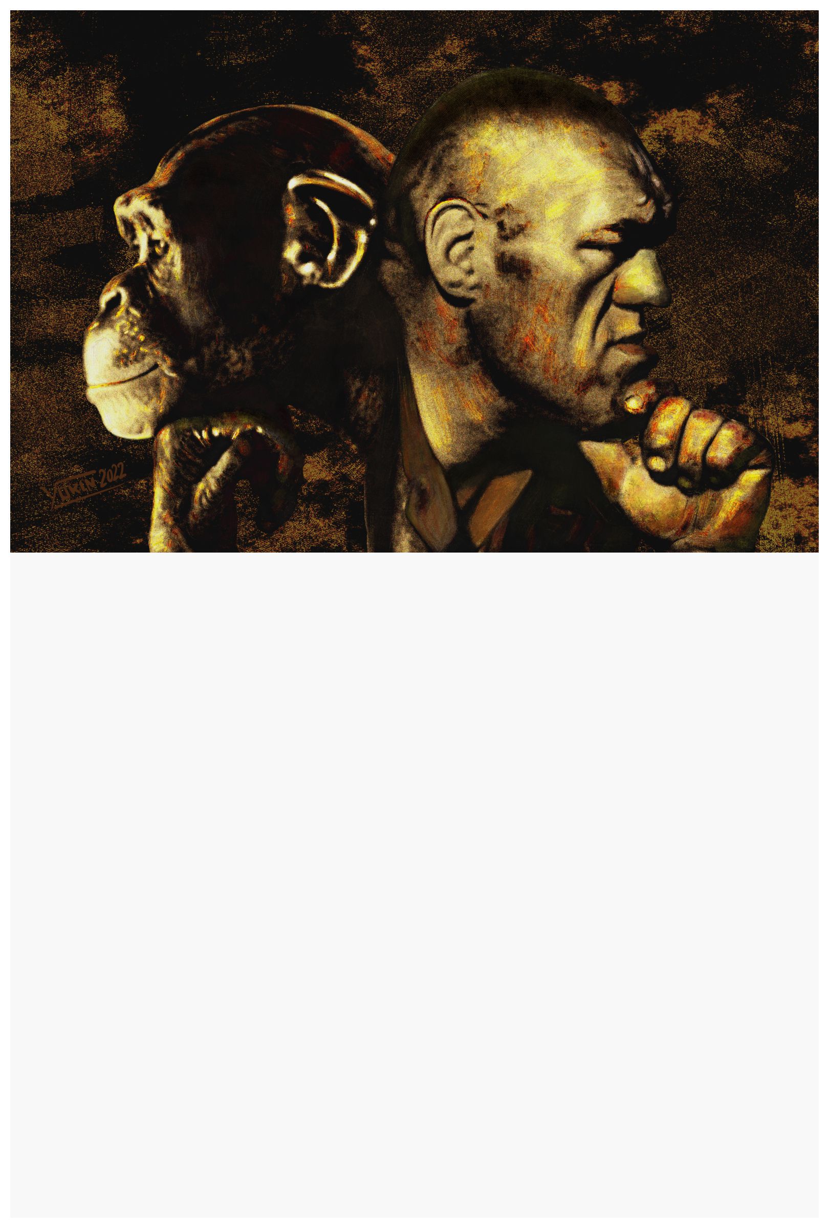 CHAINED - Painting by Yokin.